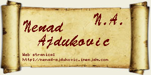 Nenad Ajduković vizit kartica